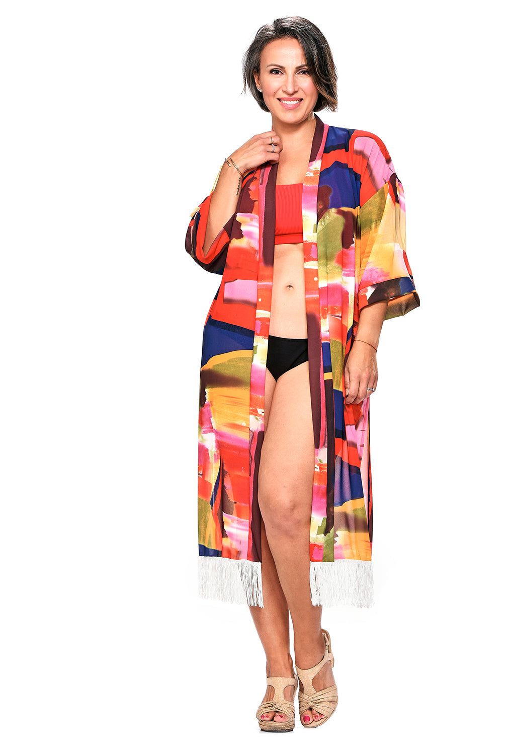 Fringed Kimono
